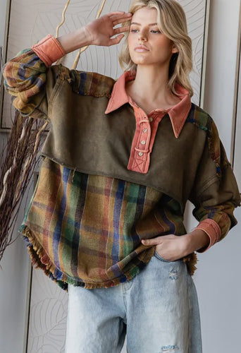 Autumn Plaid Top