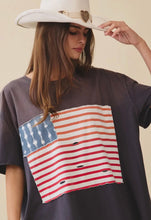 Distressed Flag Patch Tee