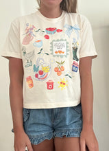 Summer College Mid Crop Graphic Tee