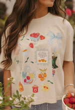 Summer College Mid Crop Graphic Tee
