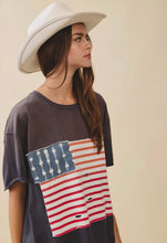 Distressed Flag Patch Tee